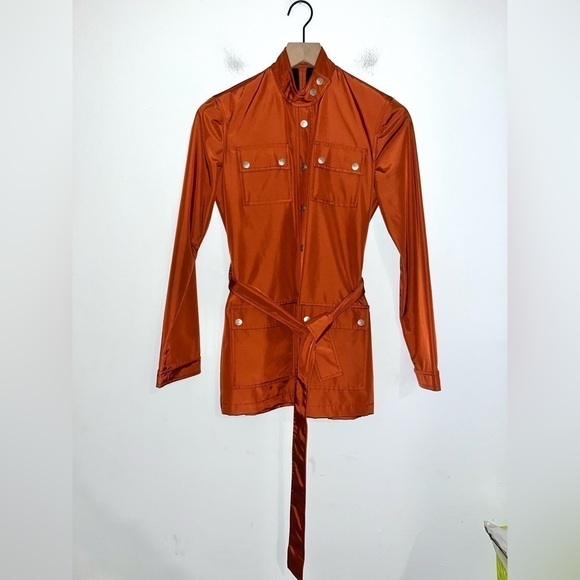 ULLA JOHNSON Rare Rust Utility Jacket with Belt Size Small - Picture 5 of 15